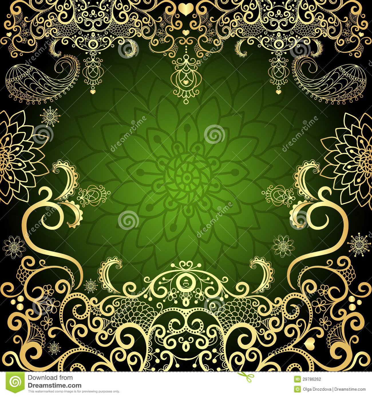 Gold Filigree Graphics Frames