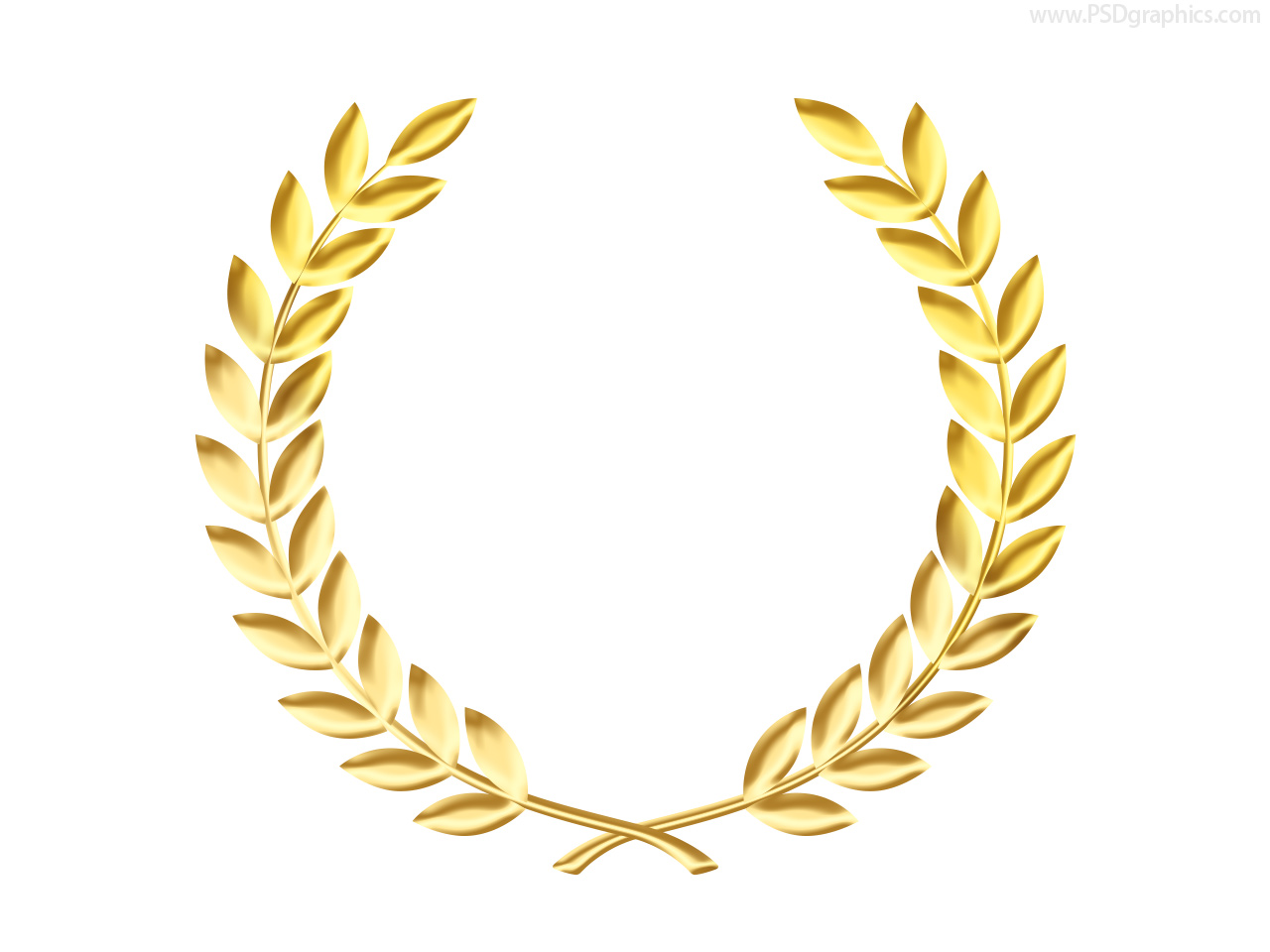 Gold Laurel Wreath