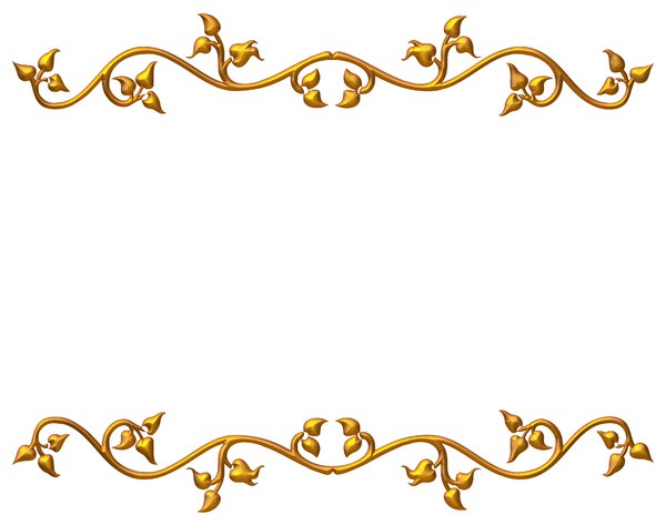 Golden Anniversary Borders Clip Art