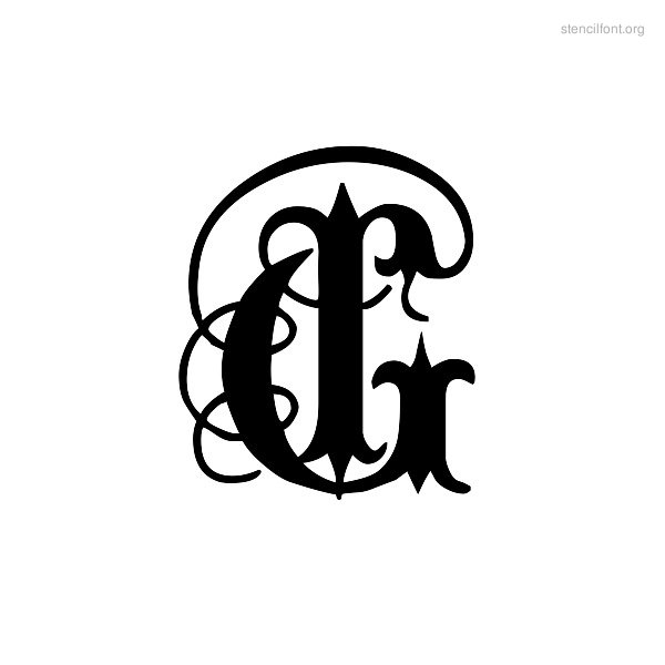 Gothic Calligraphy Capital Letter G