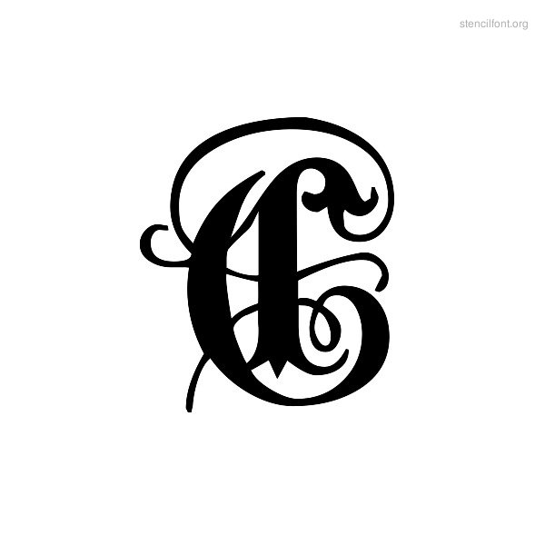 Gothic Calligraphy Letter C