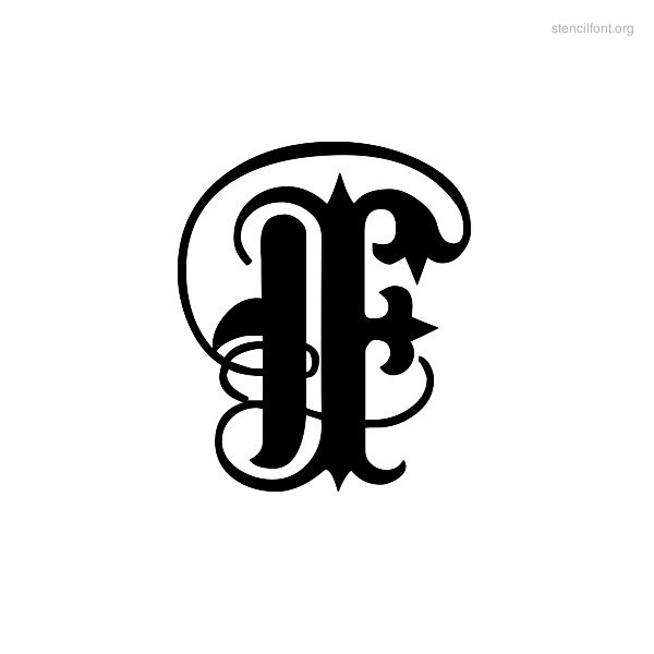Gothic Calligraphy Letter F