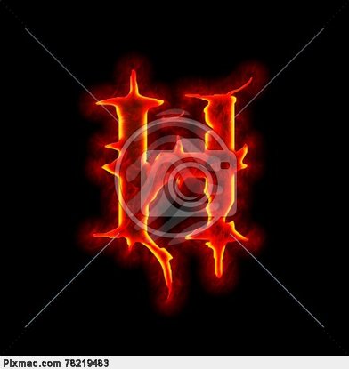 Gothic Fire Letters Gothic Fire Letters