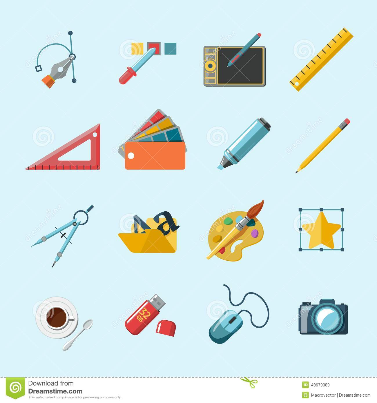 Graphic Designer Tools Icon