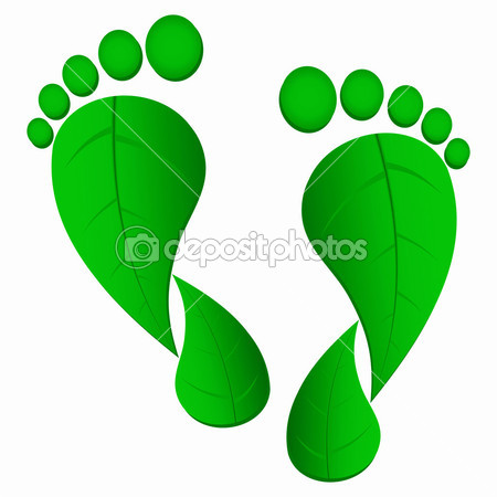 Green Leaf Footprint