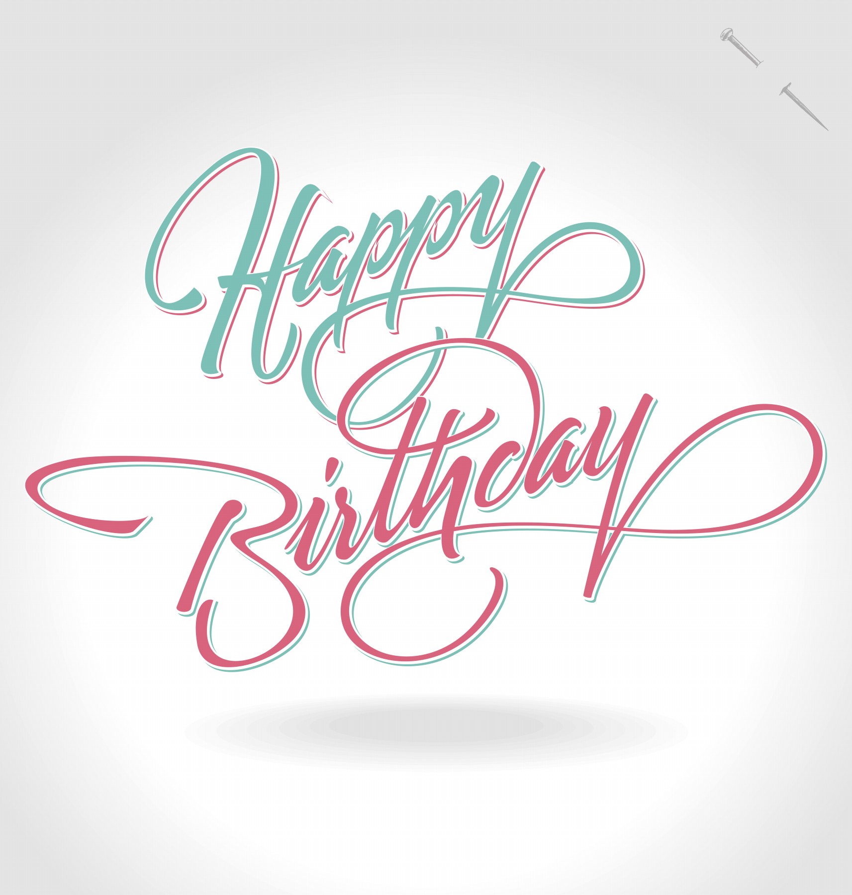 Happy Birthday Hand Lettering