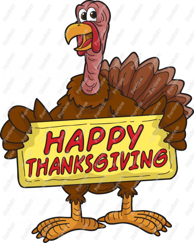 Happy Thanksgiving Turkey Clip Art