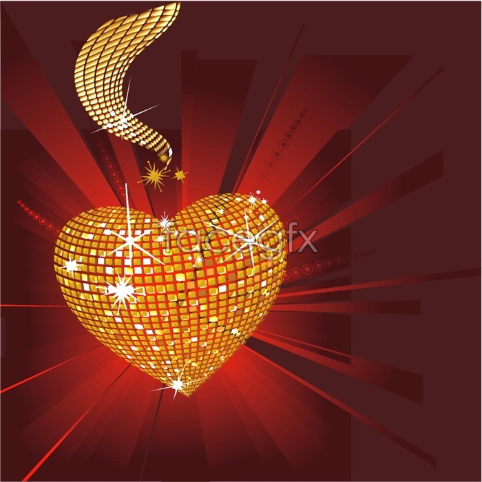 Hearts Valentine's Day Glitter