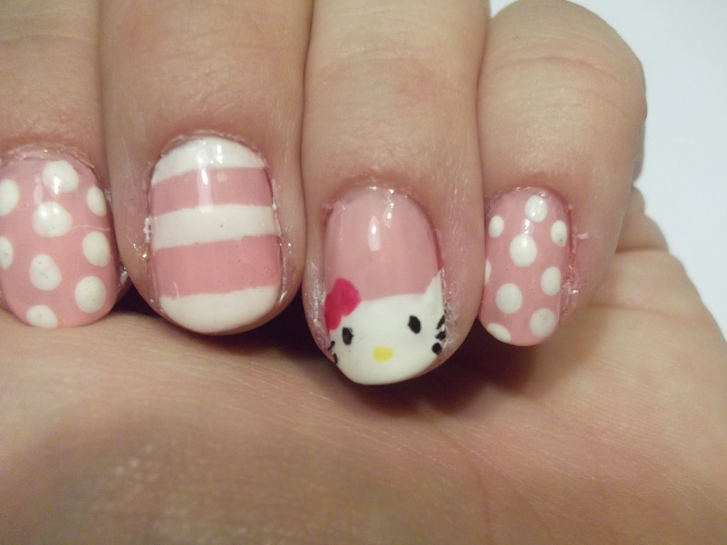 Hello Kitty Acrylic Nail Designs