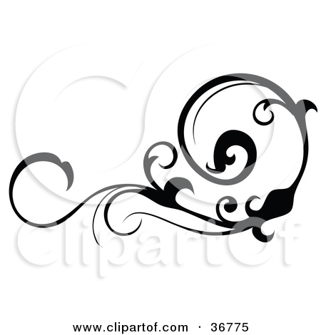 Horizontal Scroll Designs Clip Art