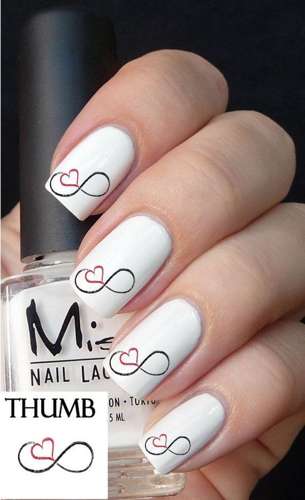 Infinity Love Nail Decals