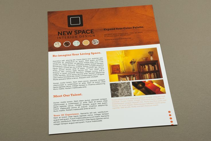 Interior Design Flyer Template Interior Design Flyer Template