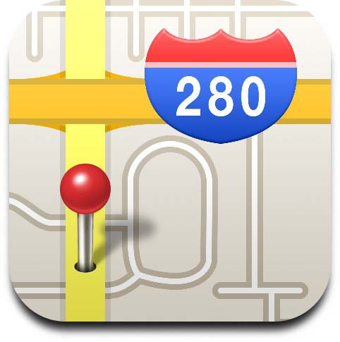 iPhone Map App Icon