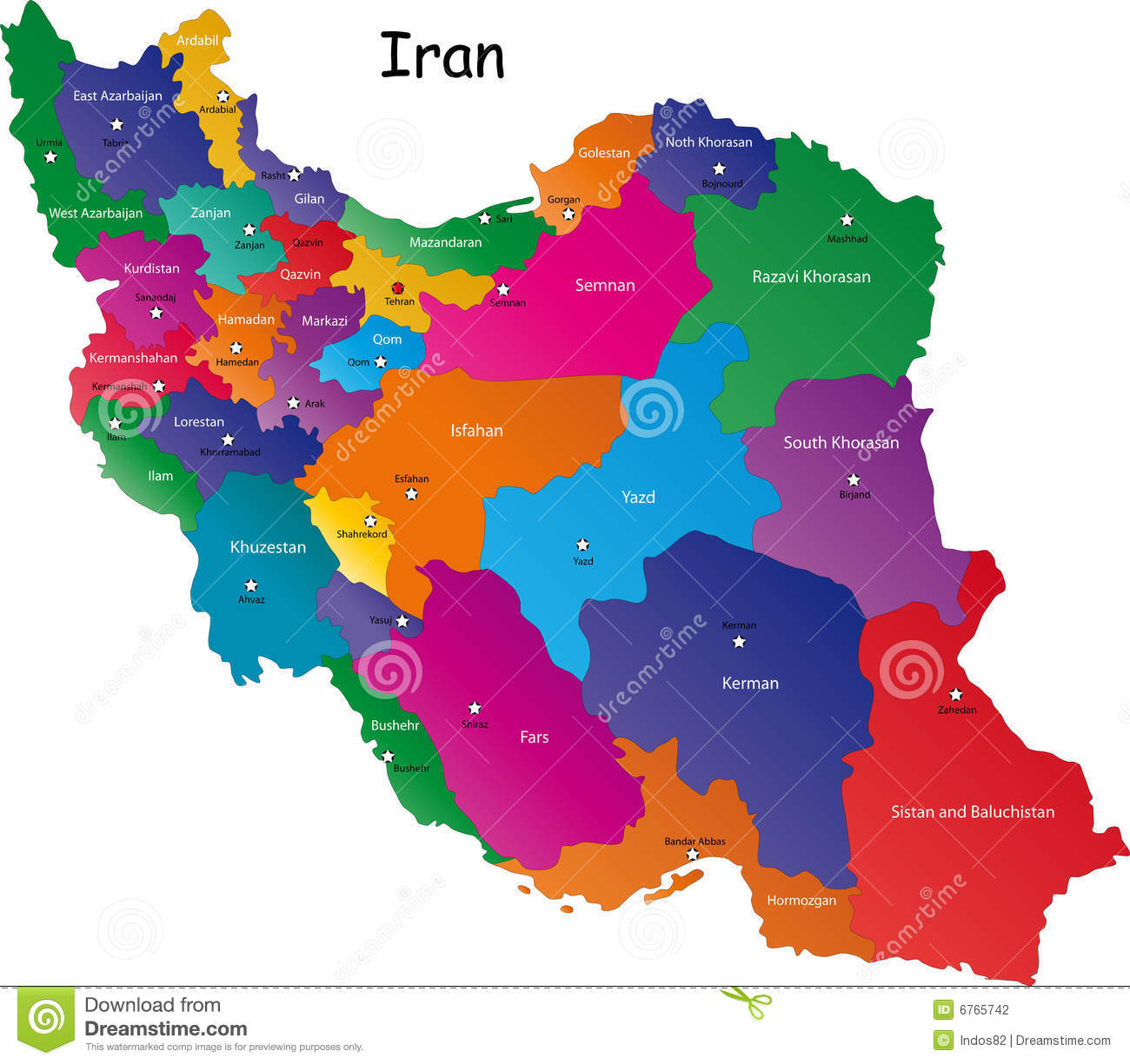 5 Iran Map Vector Images