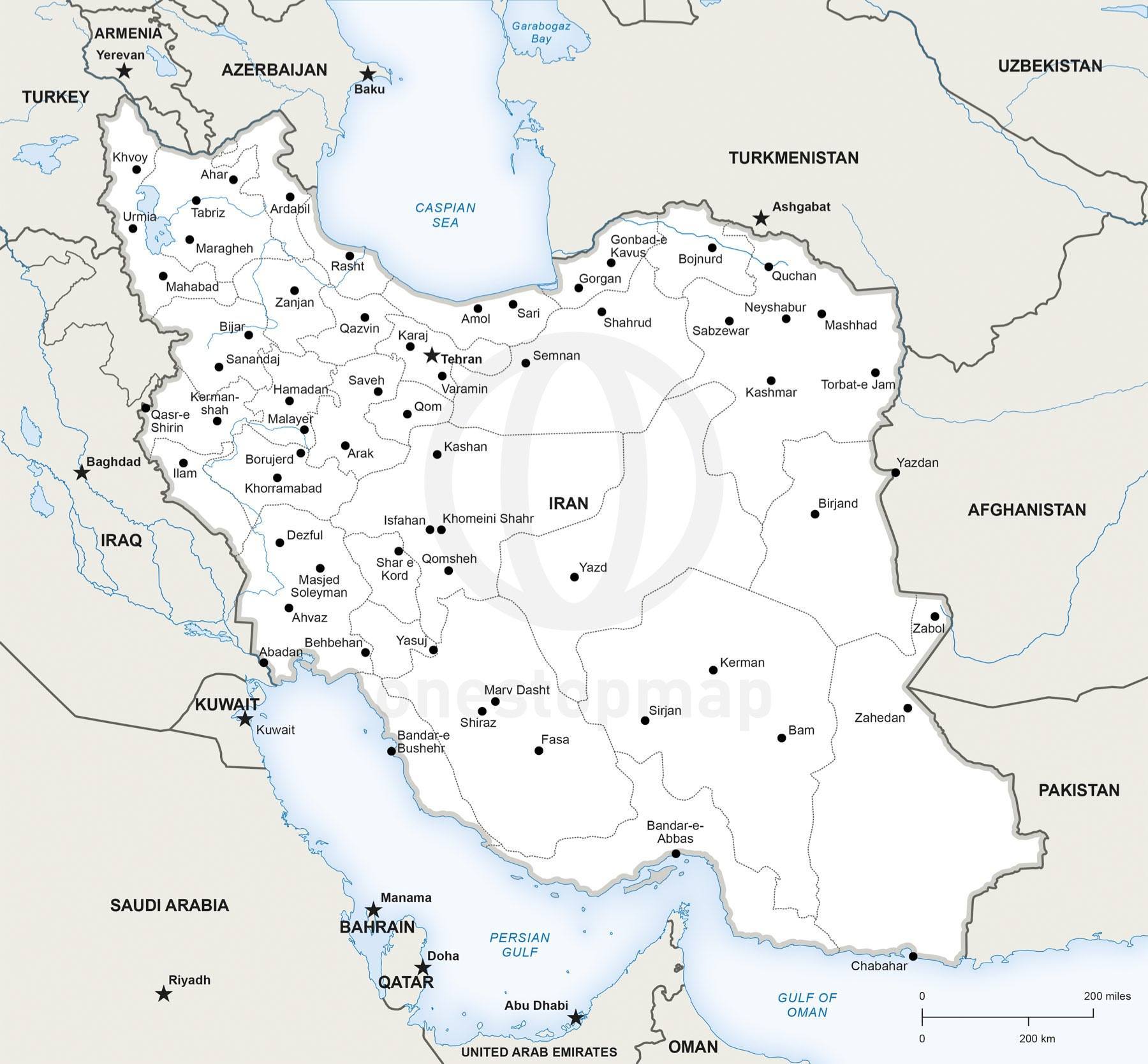 Iran Political Map