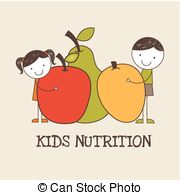 Kids and Nutrition Clip Art
