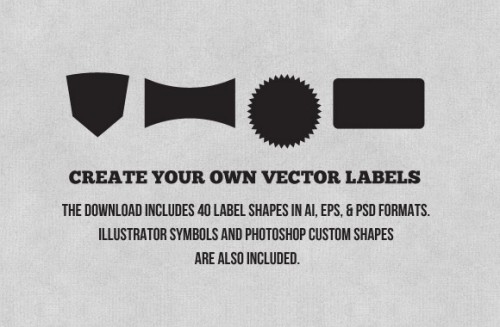 Label Shapes Vector