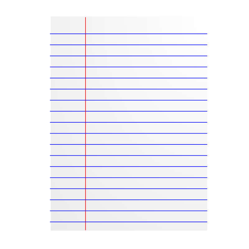 Lined Paper Template Clip Art