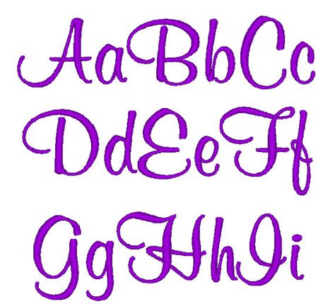 Machine Embroidery Monogram Script Font