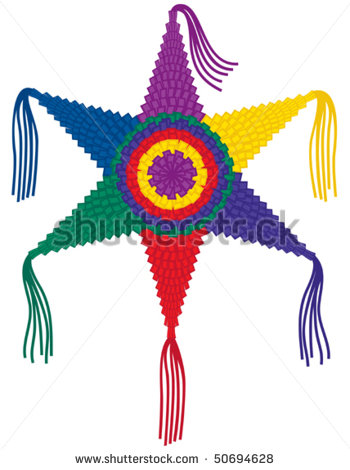 Mexican Pinatas 7 Point Star