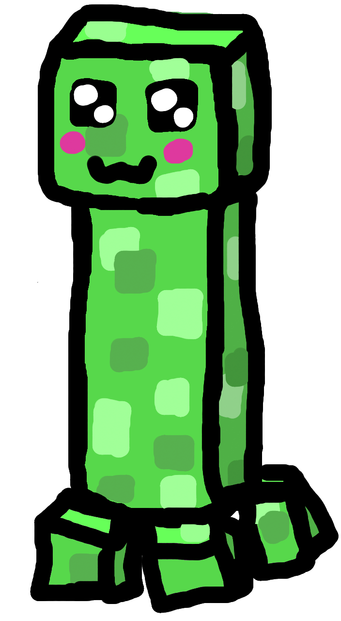 Minecraft Cute Creeper Girl