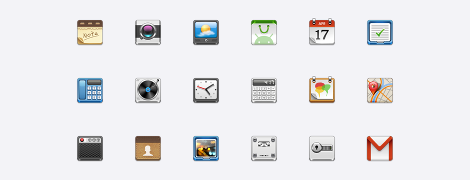 Mobile Application Icon Set