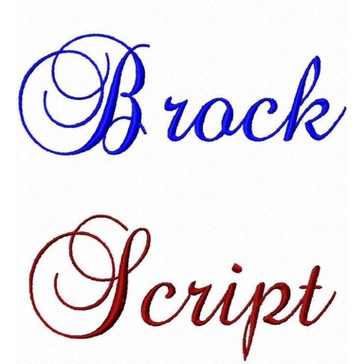 Monogram Script Embroidery Font