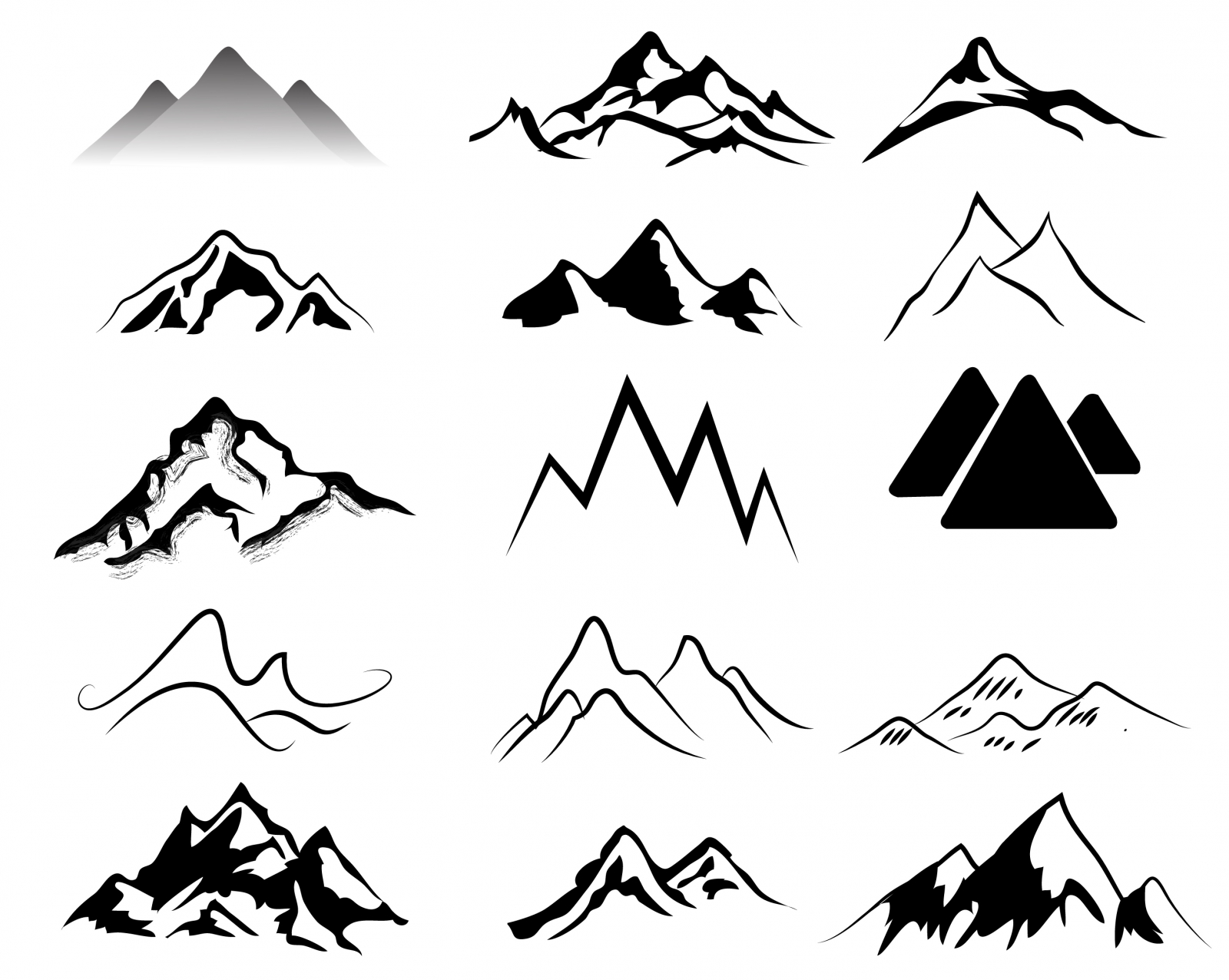 Mountain Silhouette Vector