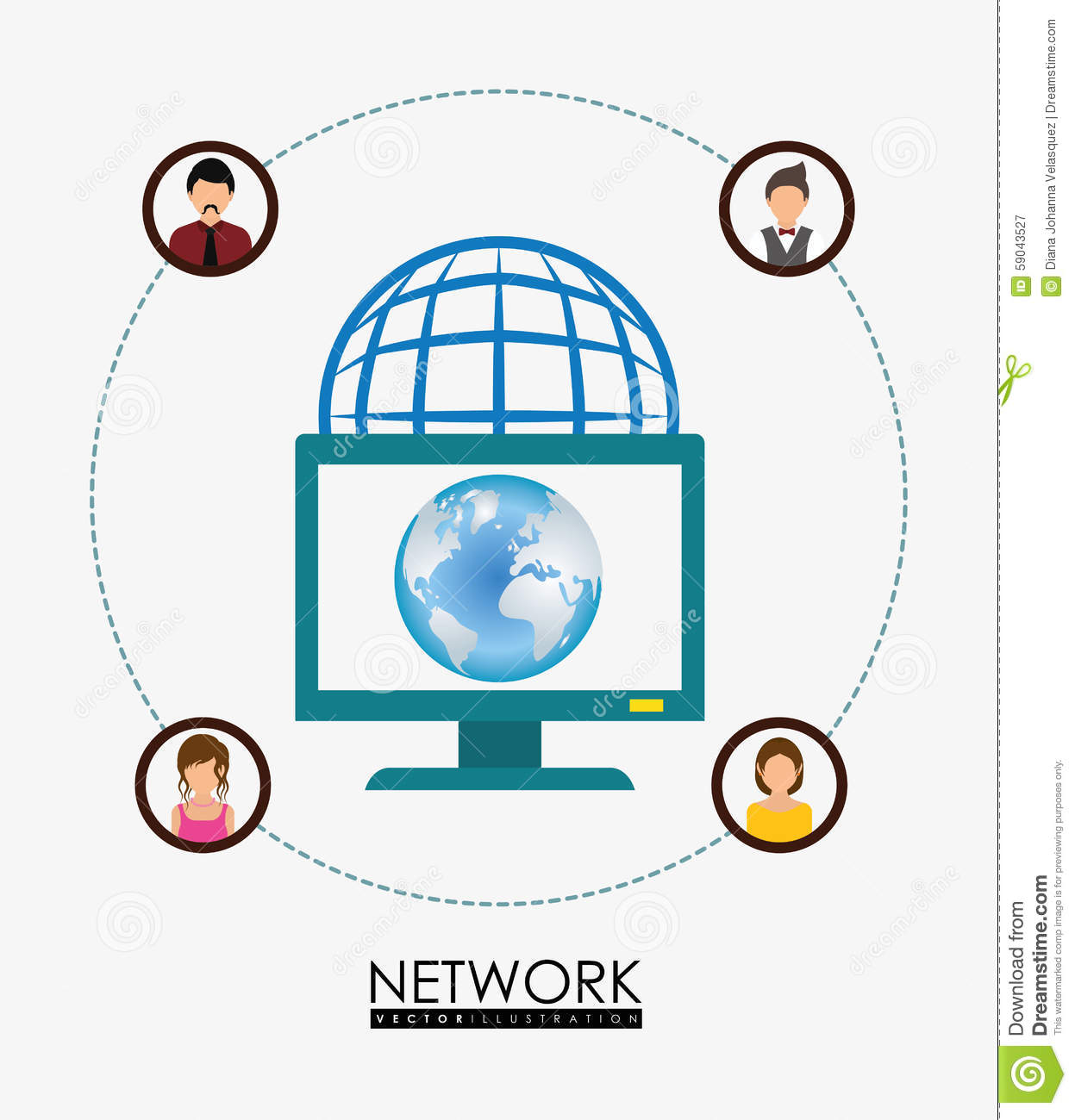 Network Vector Graphic
