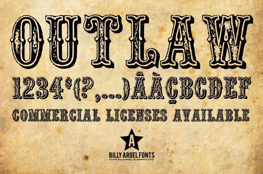Old Western Style Fonts