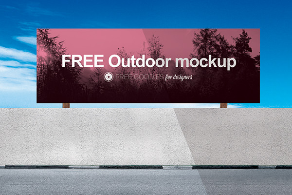 Outdoor Billboard Mockup Psd Free