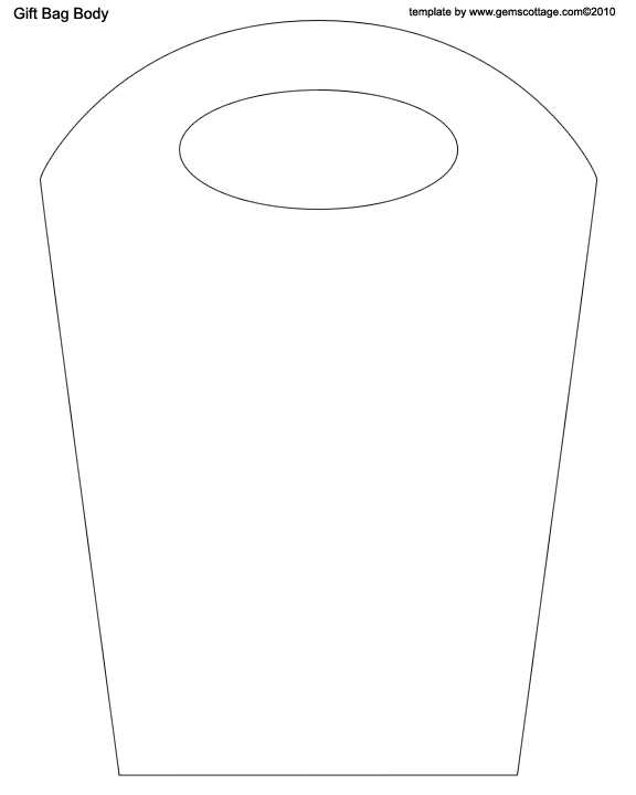 Paper Gift Bag Template Paper Gift Bag Template