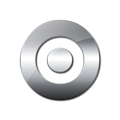 Photo Silver Black Circle Icon