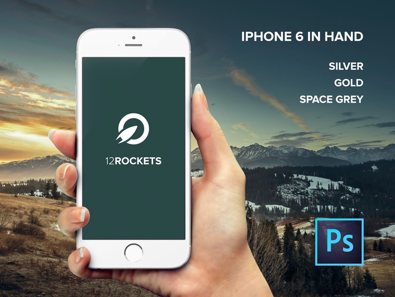 PSD Hand Holding iPhone 6 PSD Hand Holding iPhone 6