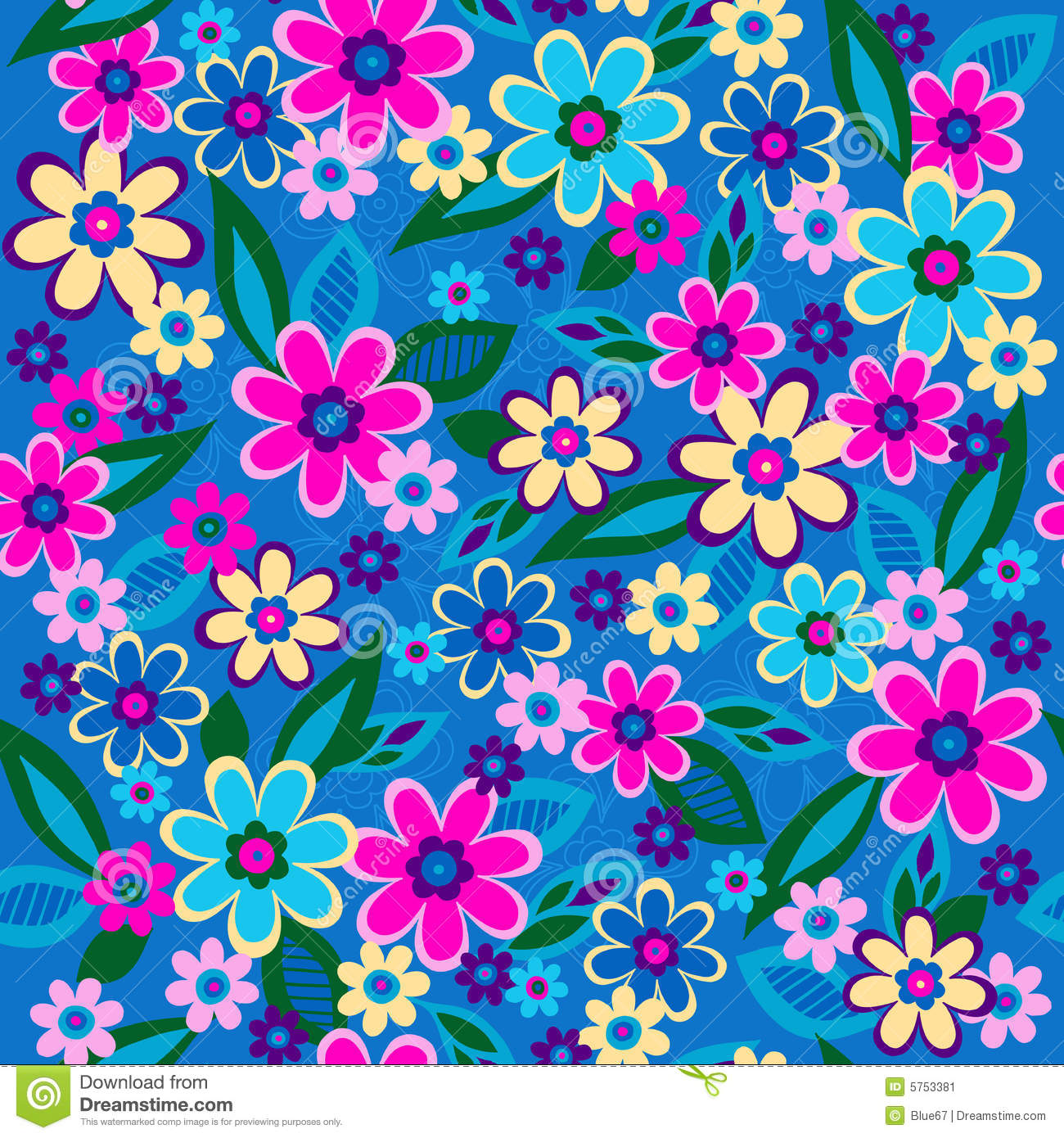 Repeat Flower Designs Patterns