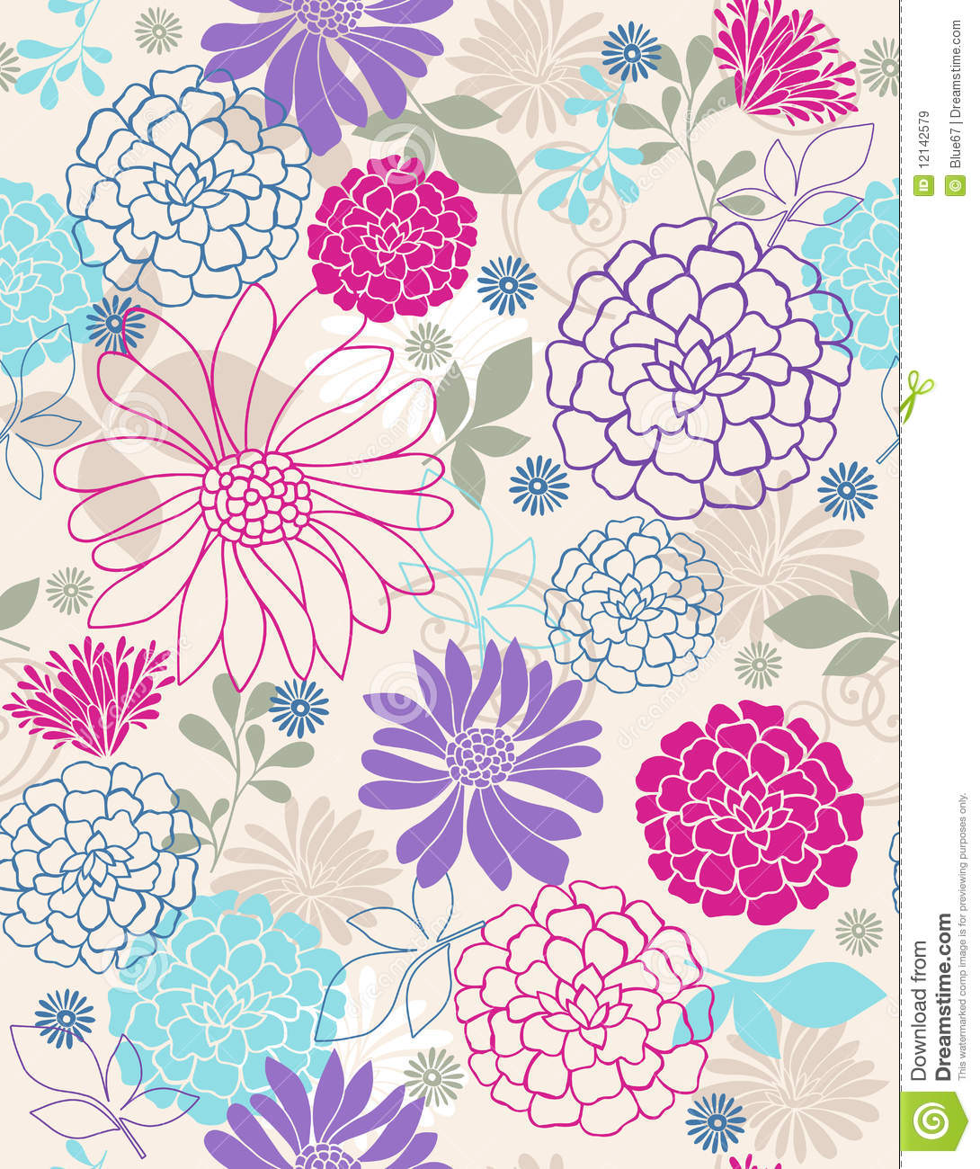 Repeating Flower Pattern