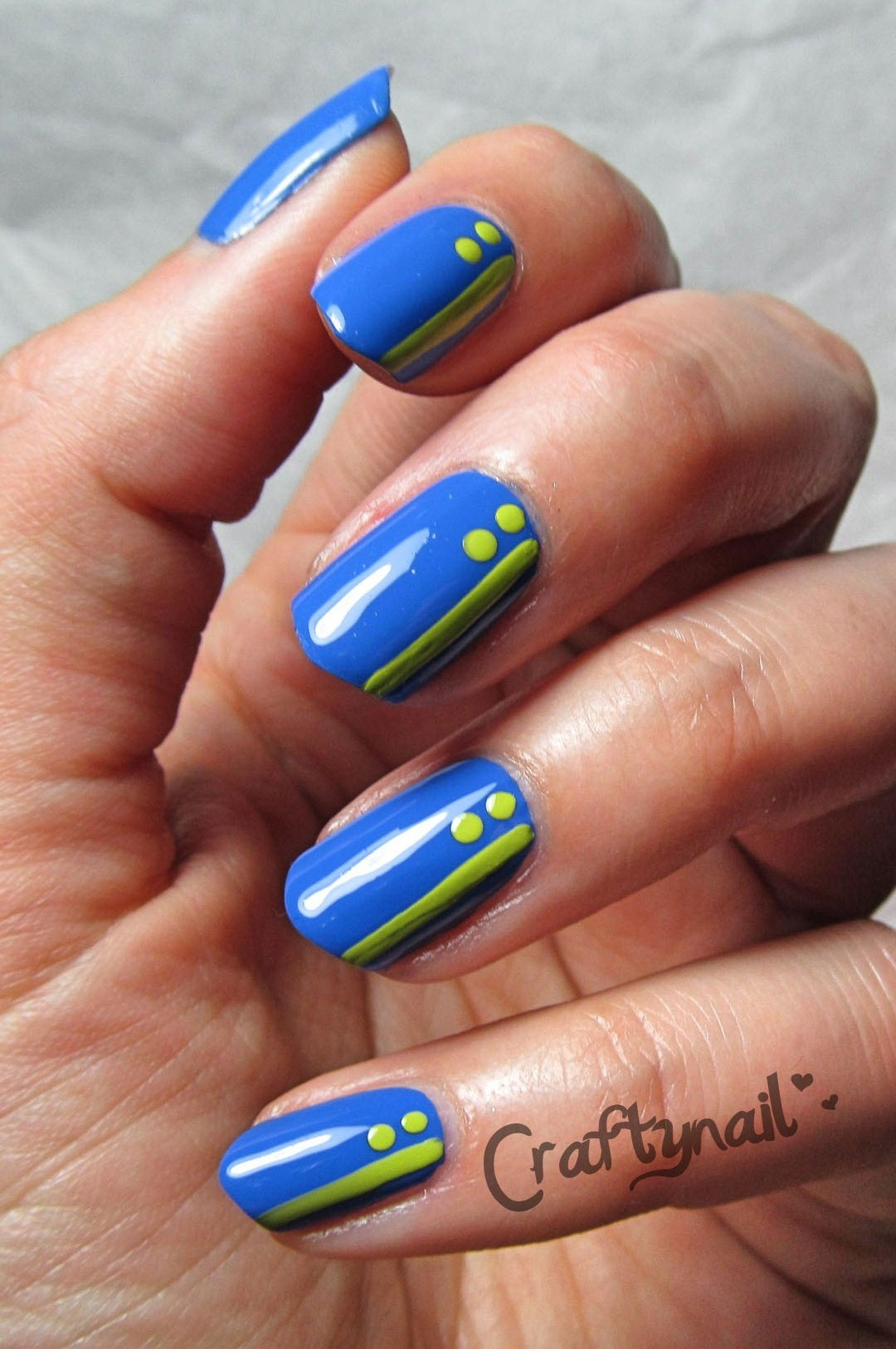 Royal Blue Nail Art