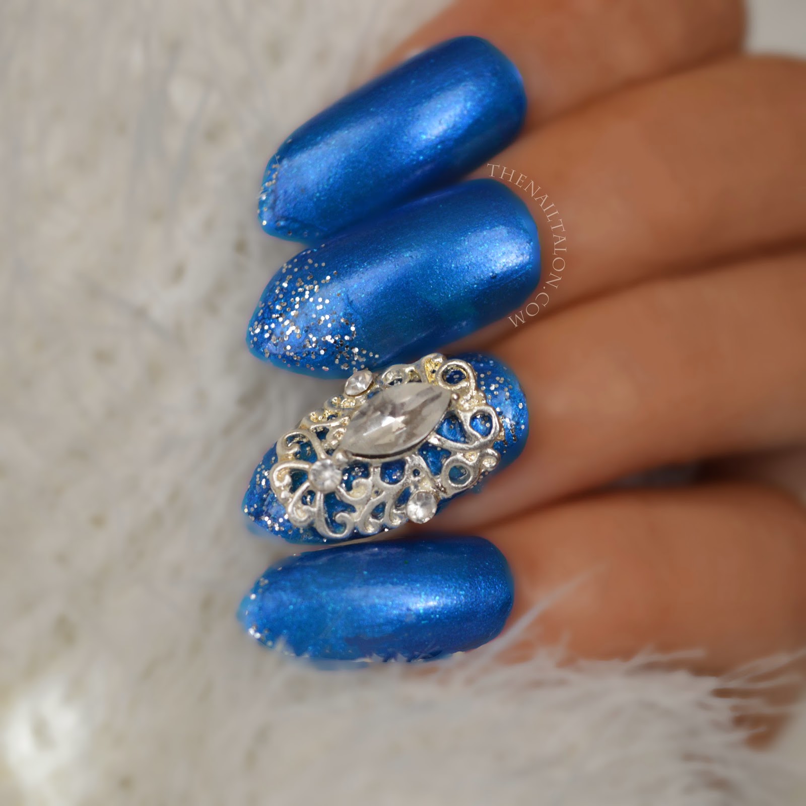 Royal Blue Nail Design