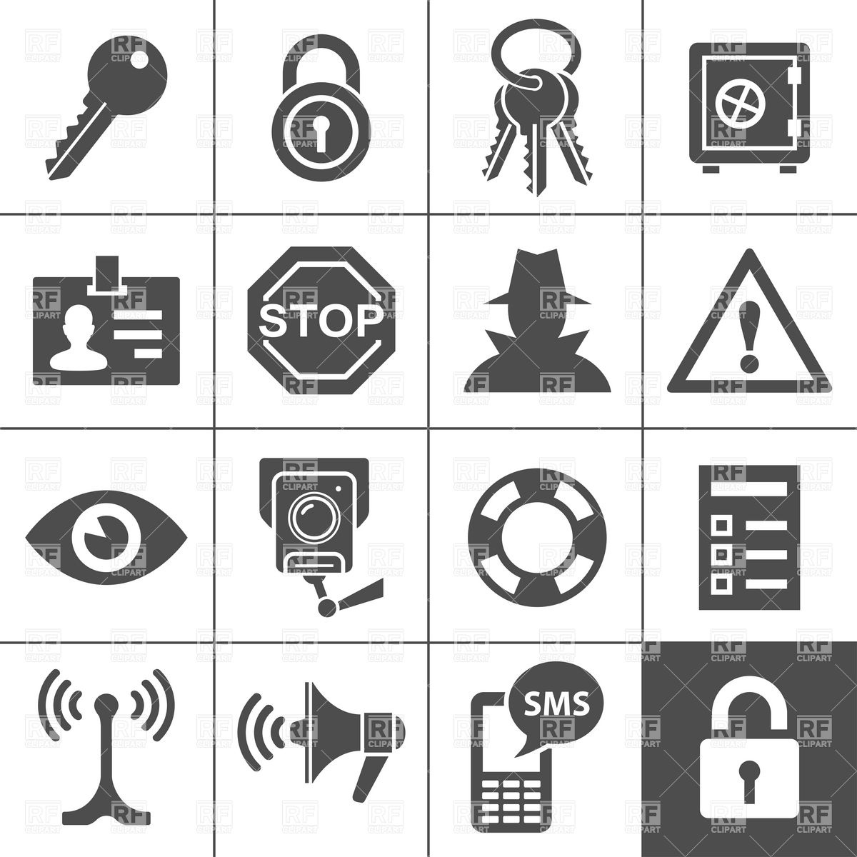Safety and Security Clip Art