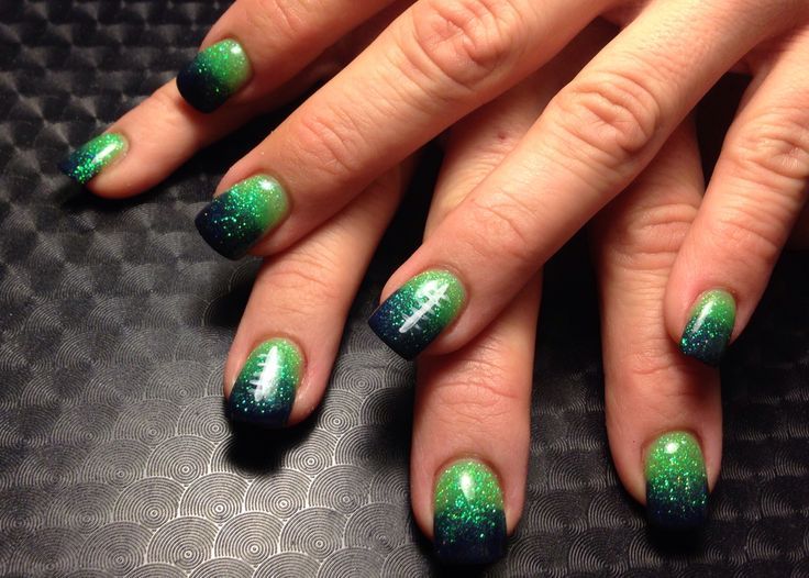 Seahawks Nail Art Designs