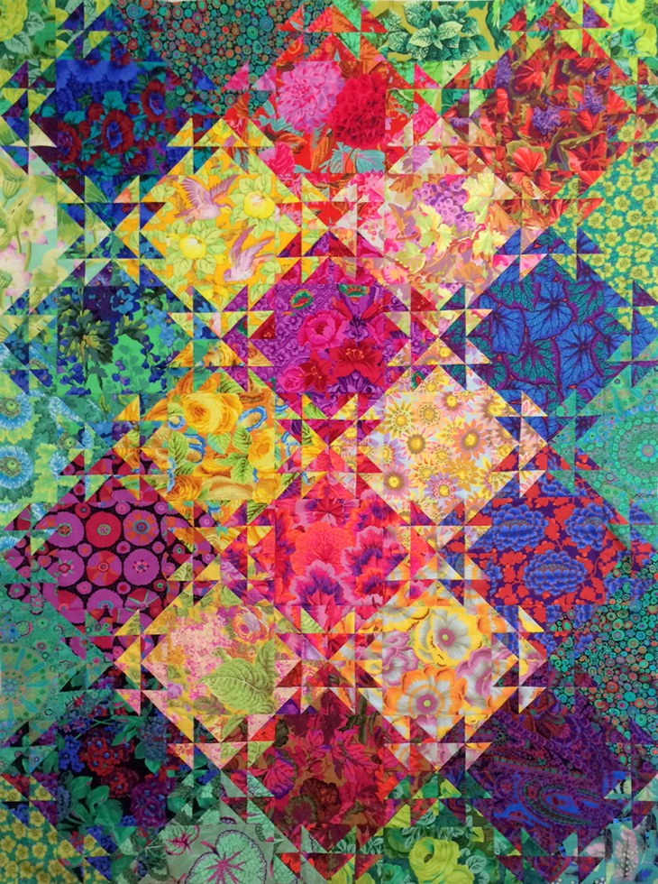 Shimmering Triangles Quilt Pattern