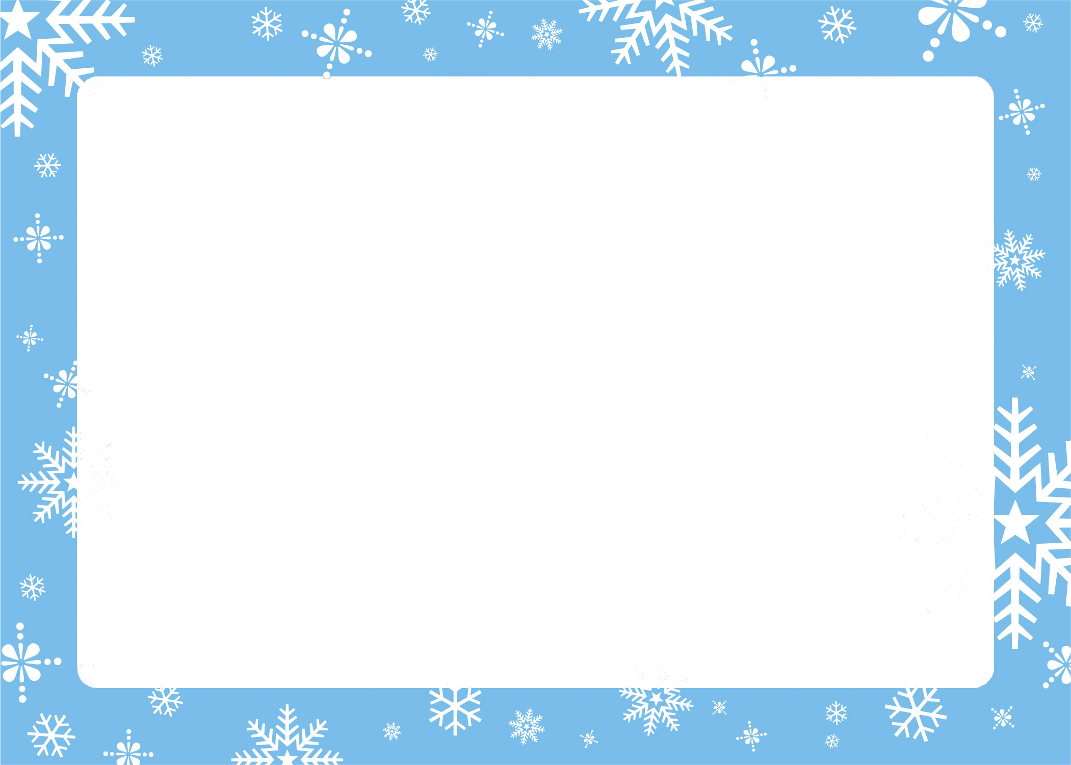 Simple Christmas Card Border