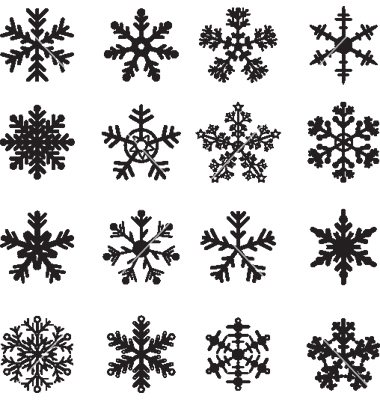 Simple Snowflake Vector