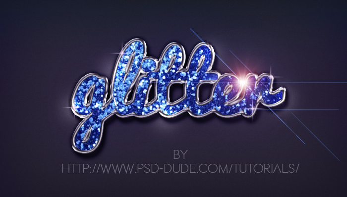 Sparkle Text Effect Photoshop Tutorial