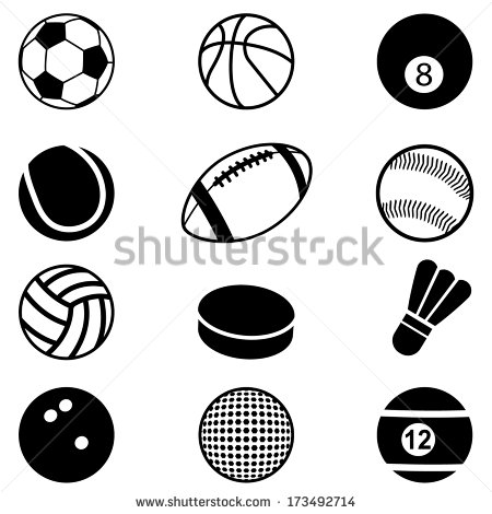 Sports Balls Vector Art