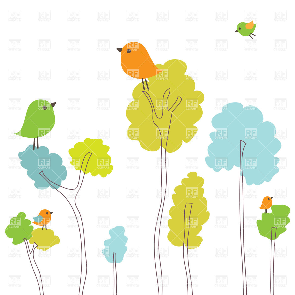 Spring Tree Cartoon Spring Tree Cartoon