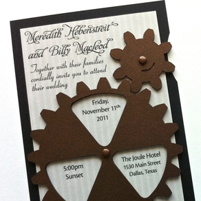 Steampunk Wedding Invitation