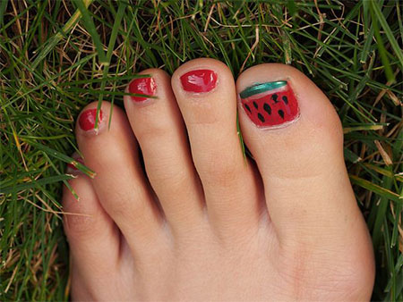 Summer Toe Nail Art Designs 2014