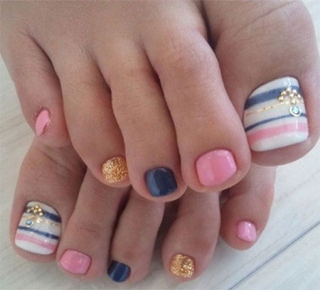 Summer Toe Nail Art Designs