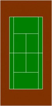 Tennis Court Clip Art